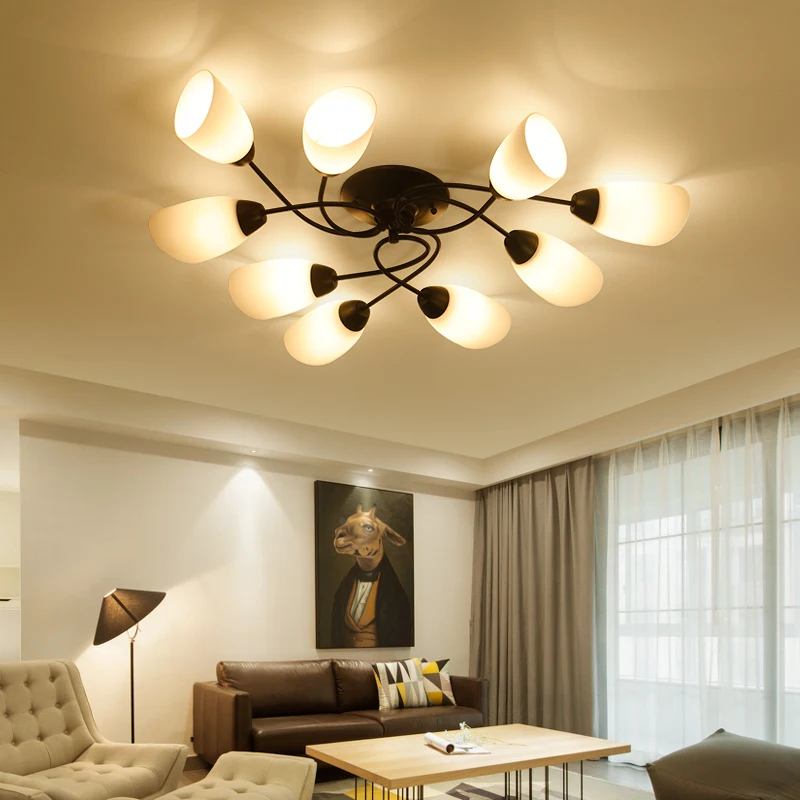 Современный хрустальный потолочный светильник s живой модный дизайнерский для