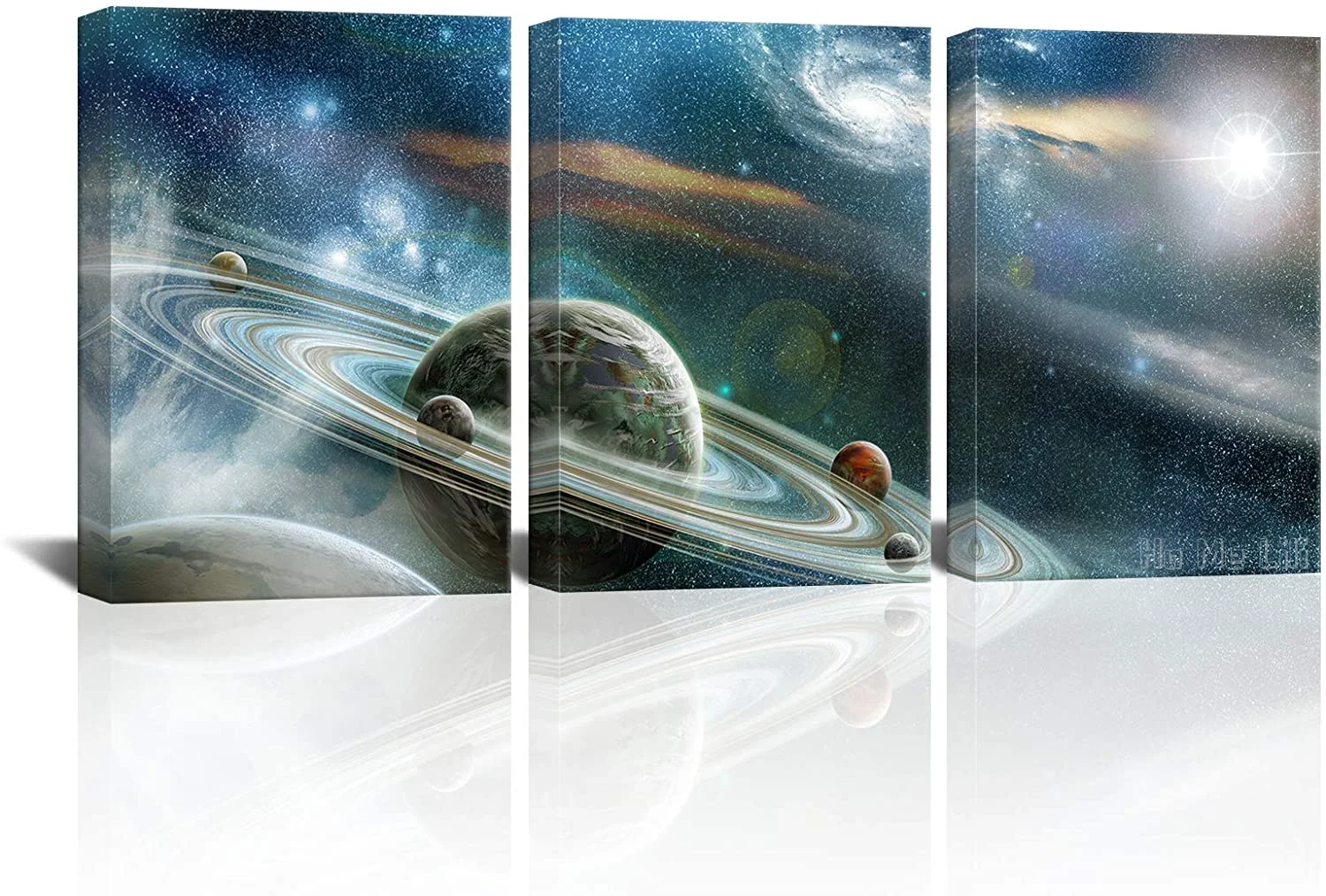 

3 Piece Canvas Galaxy Stars Abstract Space Pictures for Bedroom Magic Star Pictures Astronomy Artwork Modern Home Decor