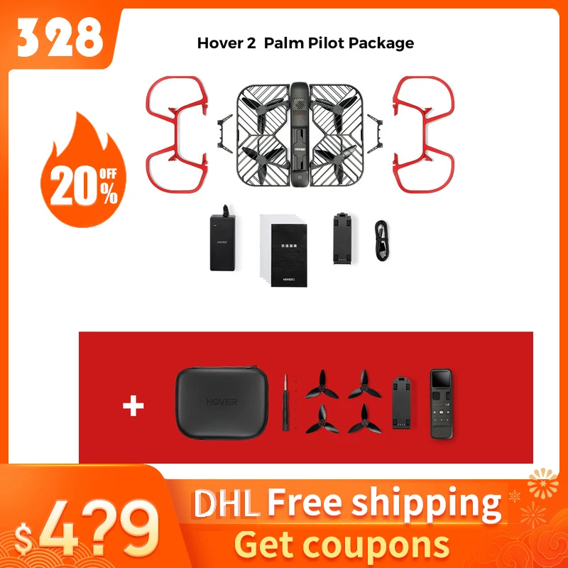 Hover 2 камера паспорт самолетающий Дрон 4k Профессиональное видео 1080P автослежение