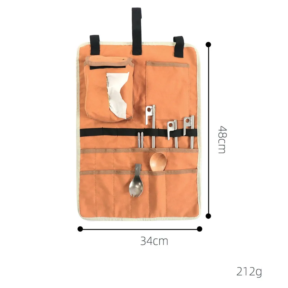 

Cookware Tableware Storage Bag Hanging Outdoor Storage Tableware Tissue
