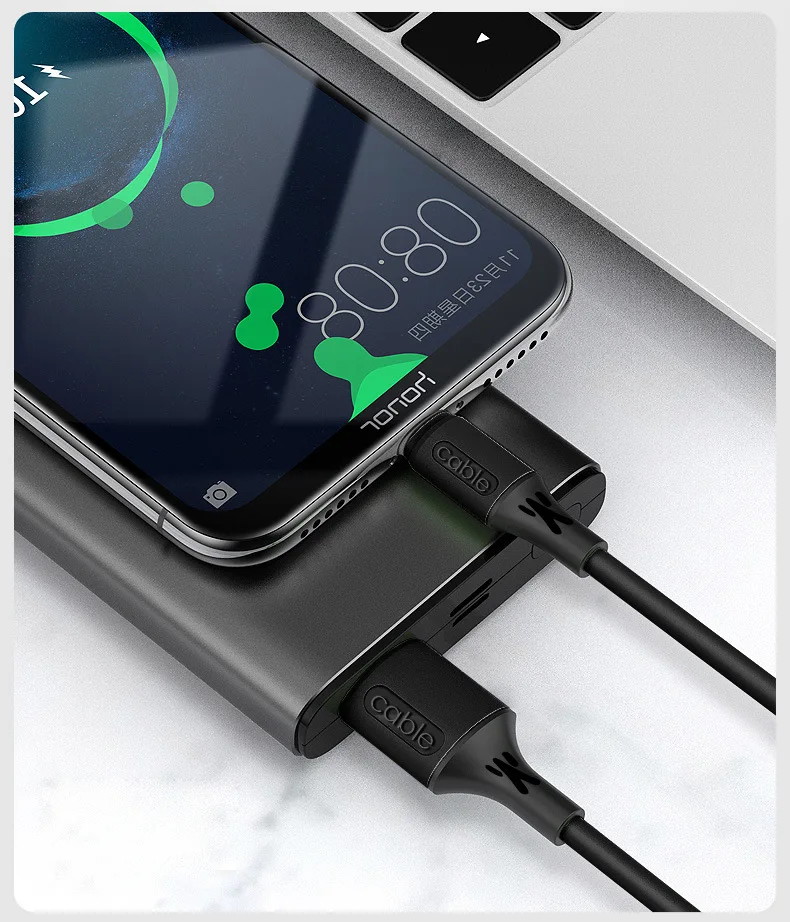 

USB Cable For iPhone 11 Pro Max X XR XS 8 Fast Data Charging Charger Tpye-C Micro USB Wire Cord Liquid Silicone Cable 1.2/1.8m