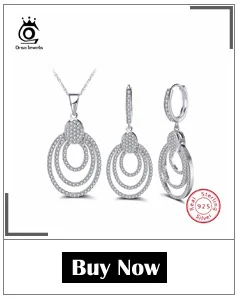 ORSA JEWELS Настоящее серебро 925, Женские Ювелирные наборы из стерлингового серебра AAA кубический циркон, трендовая форма замка, юбилейное ожерелье, серьги, набор SS05