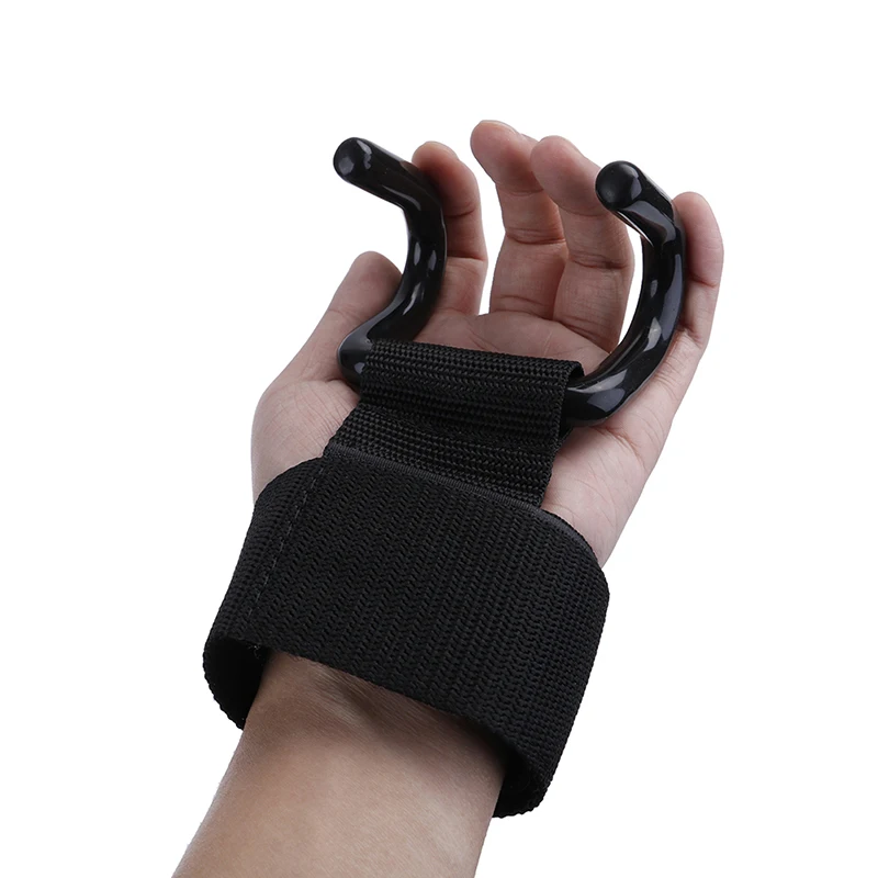 

Unsex Gym Weight Lifting Hand Bar Wrist Straps Pull-up Assist Strength Grip Training Hook Glove Strength Training Aid