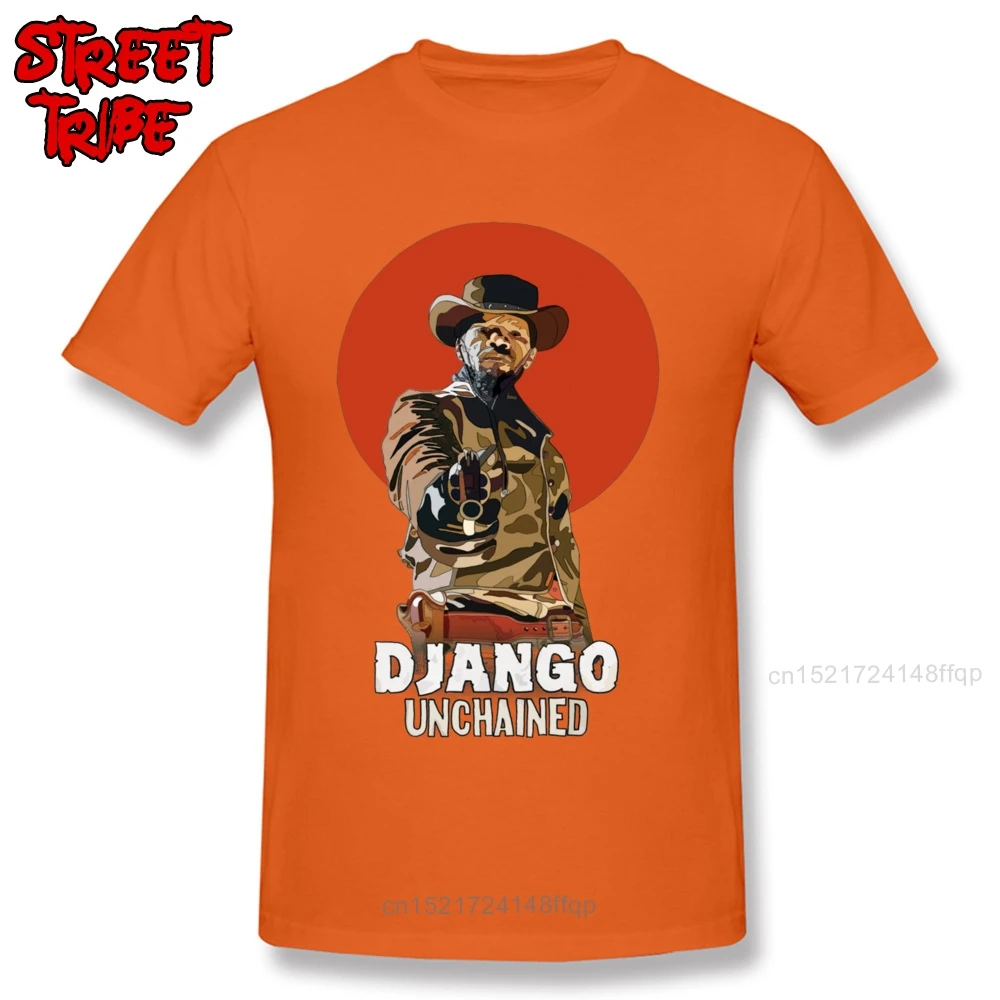 Последние мужские топы футболки DJANGO UNCHAINED футболка для мужчин Western Action Movies