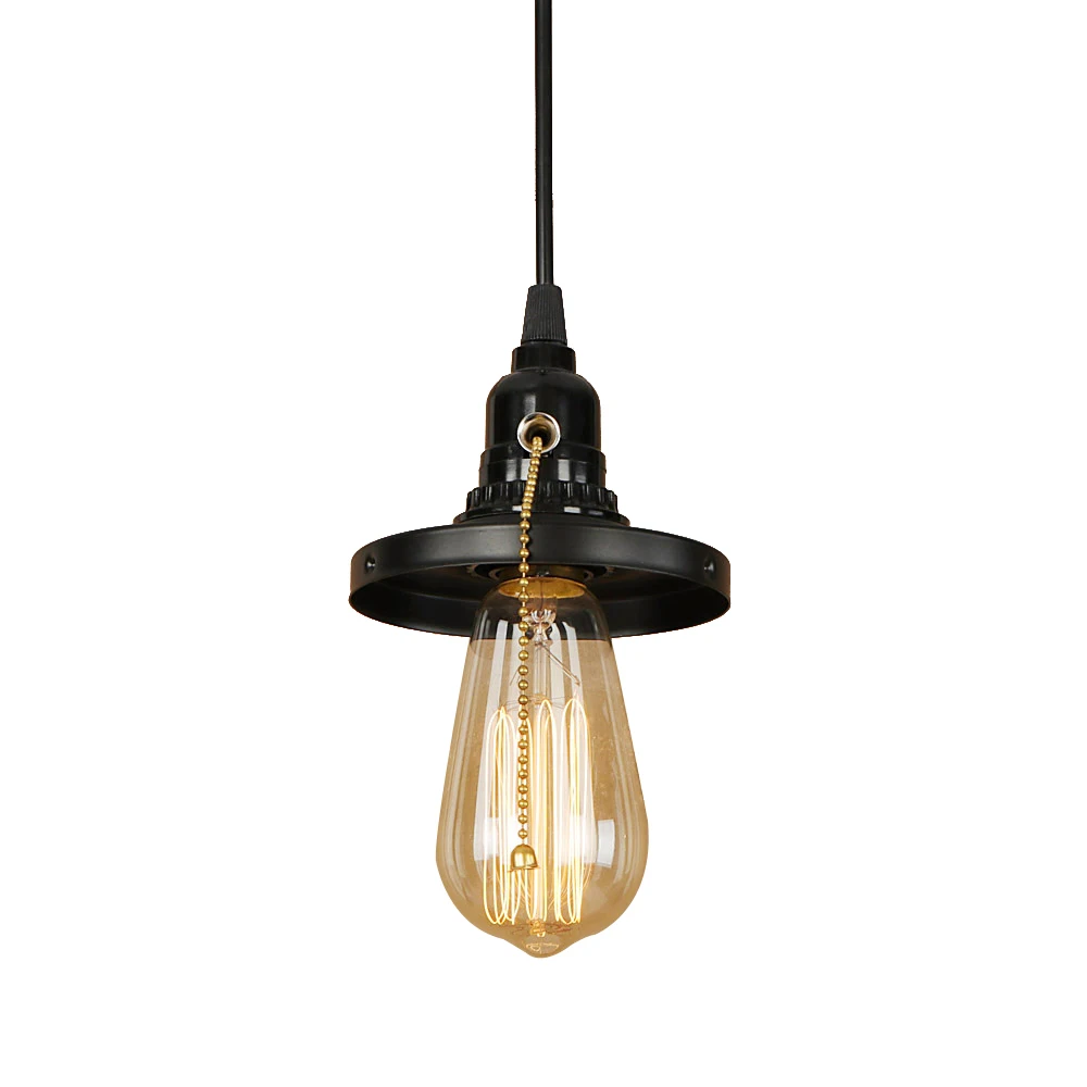 Подвесной светильник E27 в стиле лофт простой светодиодный с выключателем для