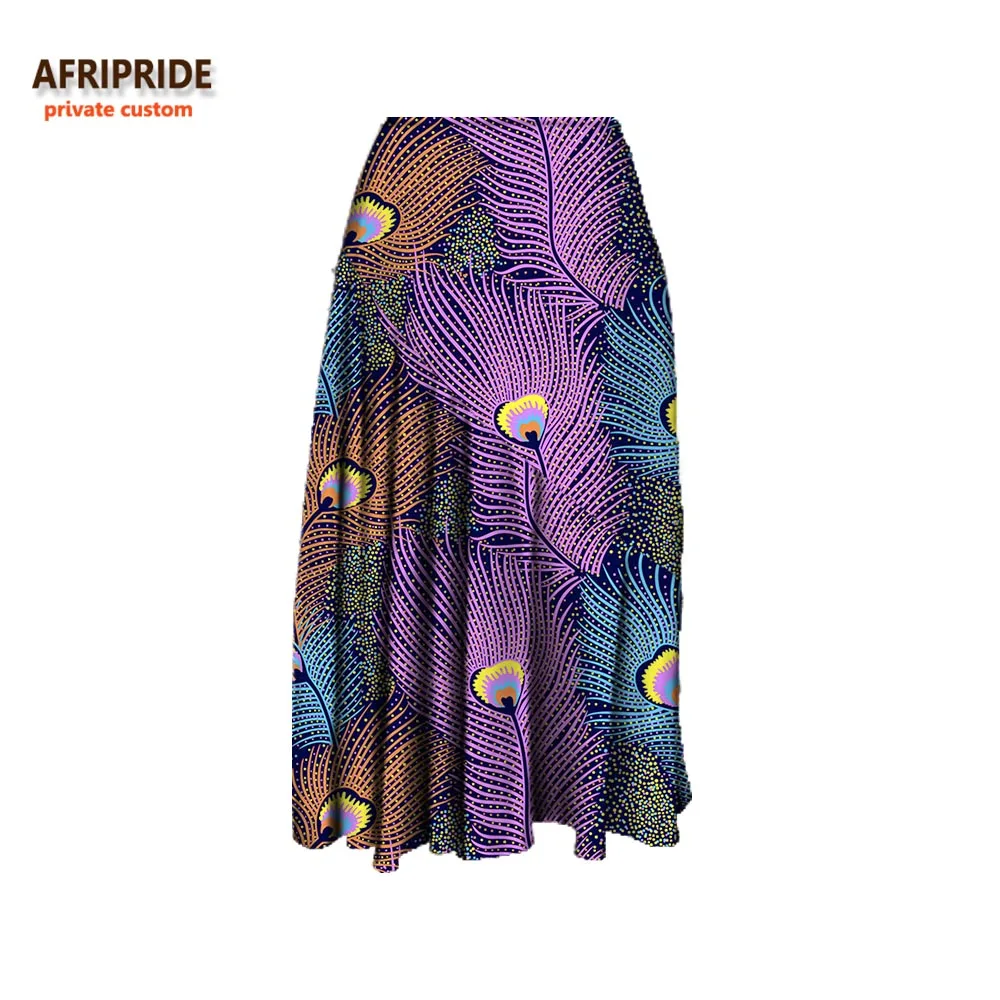 Весенняя Повседневная Женская юбка AFRIPRIDE, Женская юбка длиной до середины икры, хлопок, ручная работа, Африканский принт 722710