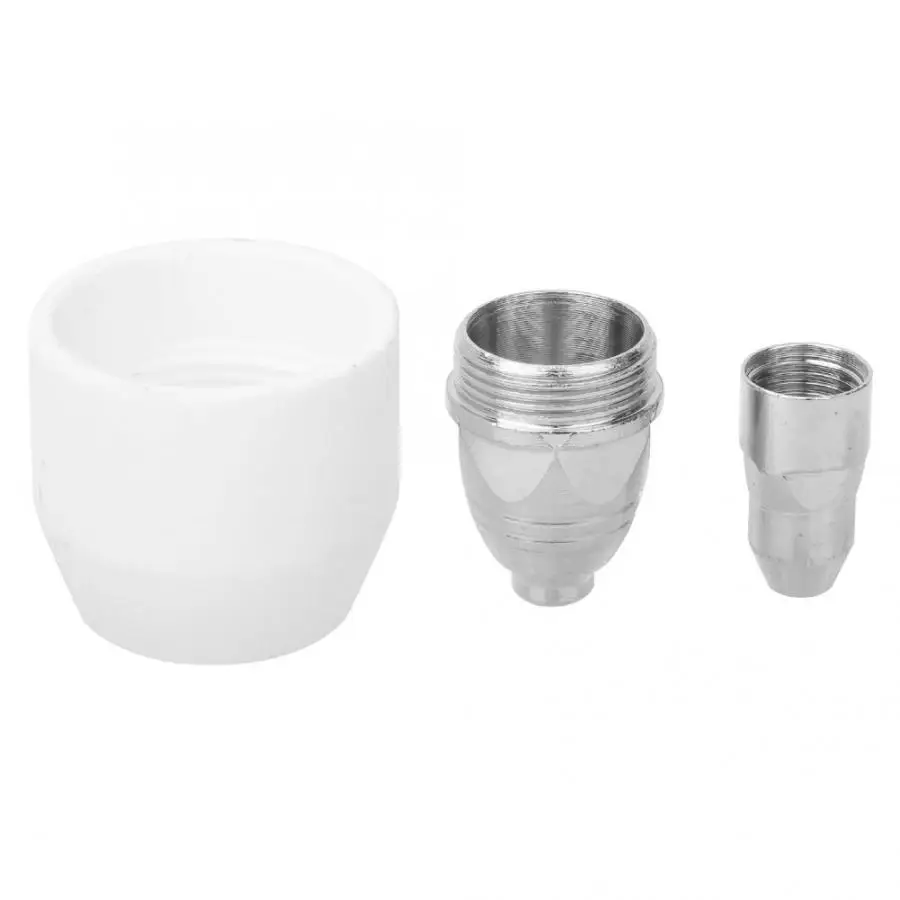 

30pcs/pack P80 Plasma Cutter Torch Electrode Tip Ceramic Shield Cup Plasma Cutting Consumables Nozzles