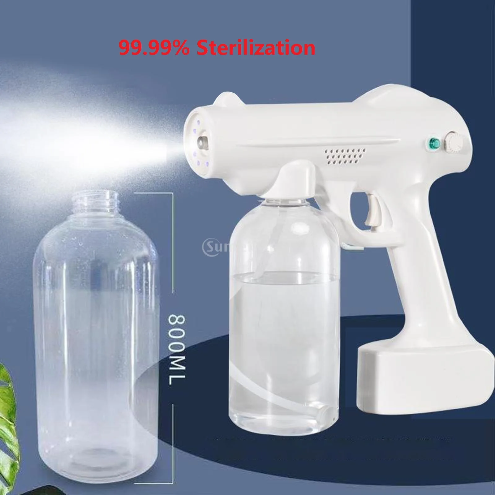 

USB Nano Steam Gun Hair Sprayer Multifunctional Disinfection Machine Water Mist Steam Gun Spray Machine with Blue Light