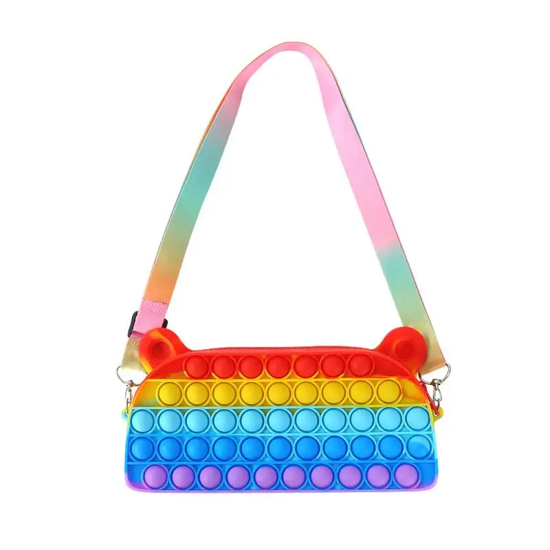 

Pop It Toys Push Bubble Toy Rainbow Kawaii Pencil Case Poppy Playtime Coin Purse Wallet Lady Silica Simple Dimple Crossbody Bag