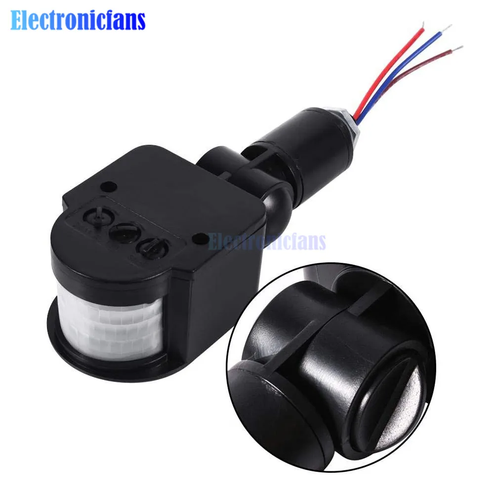 Датчик движения DC 12V автоматический инфракрасный датчик с поворотом на 180