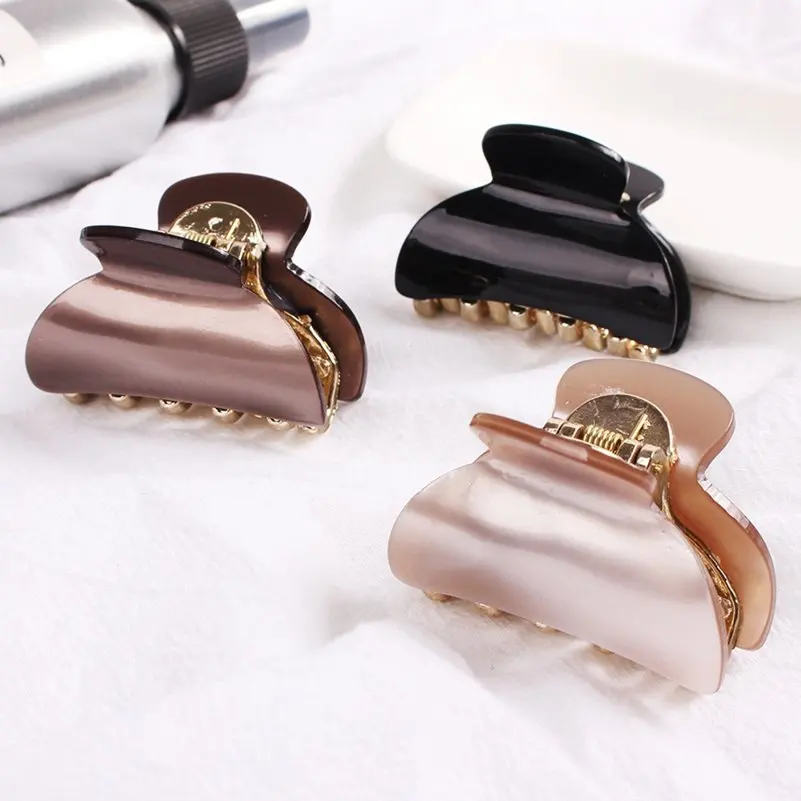 1 шт. модные блестящие акриловые заколки для волос заколка-краб девочек