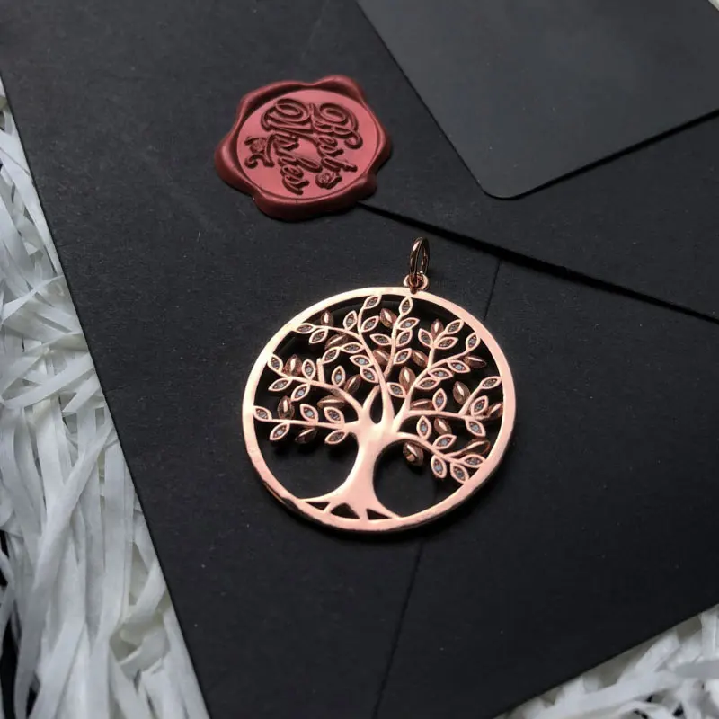 Подвески Life of Tree серебро 925 пробы розовый цвет романтичный стиль лето 2020