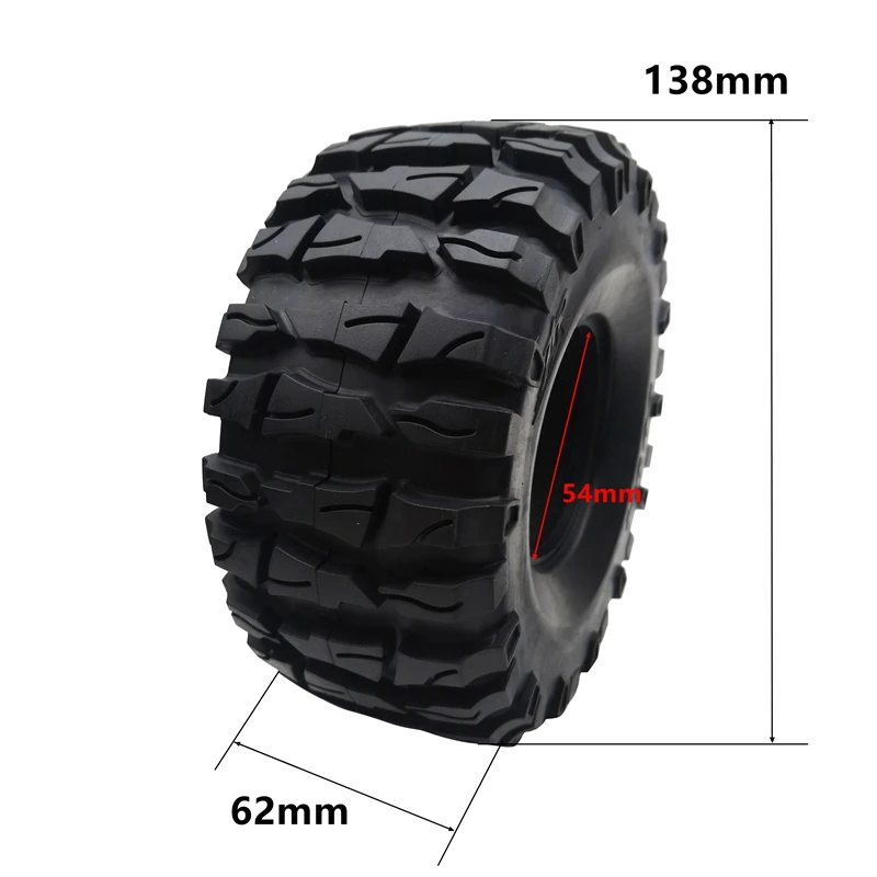 4Pcs Rock Crawler 2.2 Inch Tires Soft 138Mm Tyre with Foams for Axial Wraith RR10 SCX10 Jeep Wrangler TRX-4 WHEEL | Игрушки и хобби
