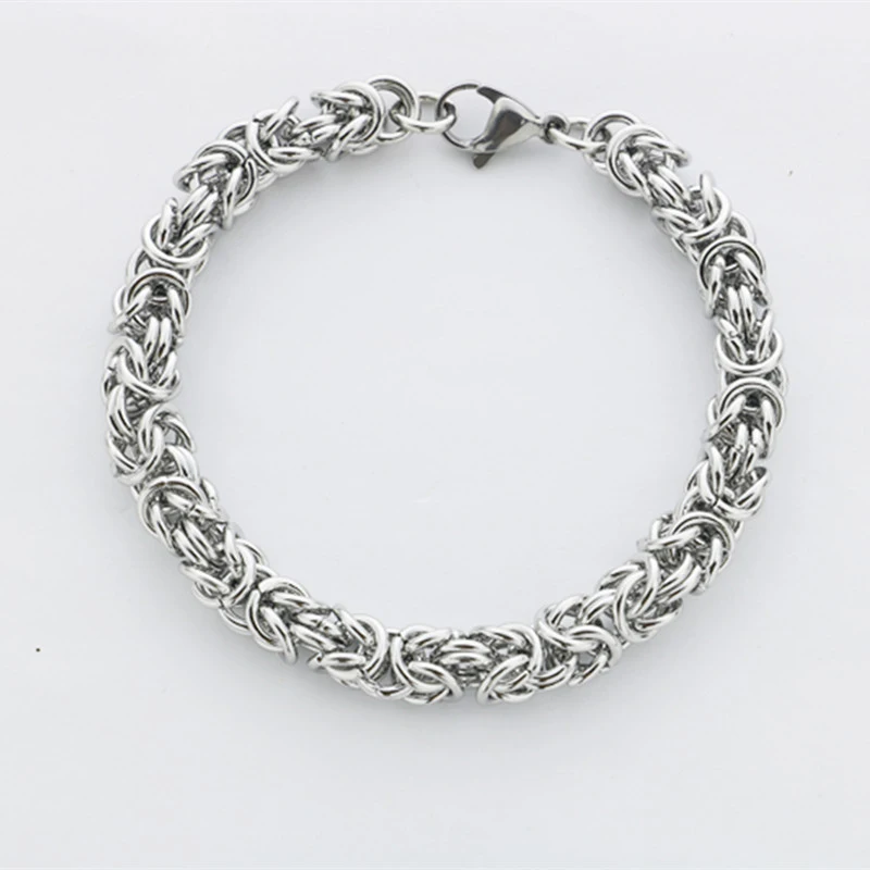 

Alloy Wristband Jewelry Hand Chain Bracelet Fashion Bracelet Punk Wristband Alloy Stainless Steel Silver Color Fashion Jewelry