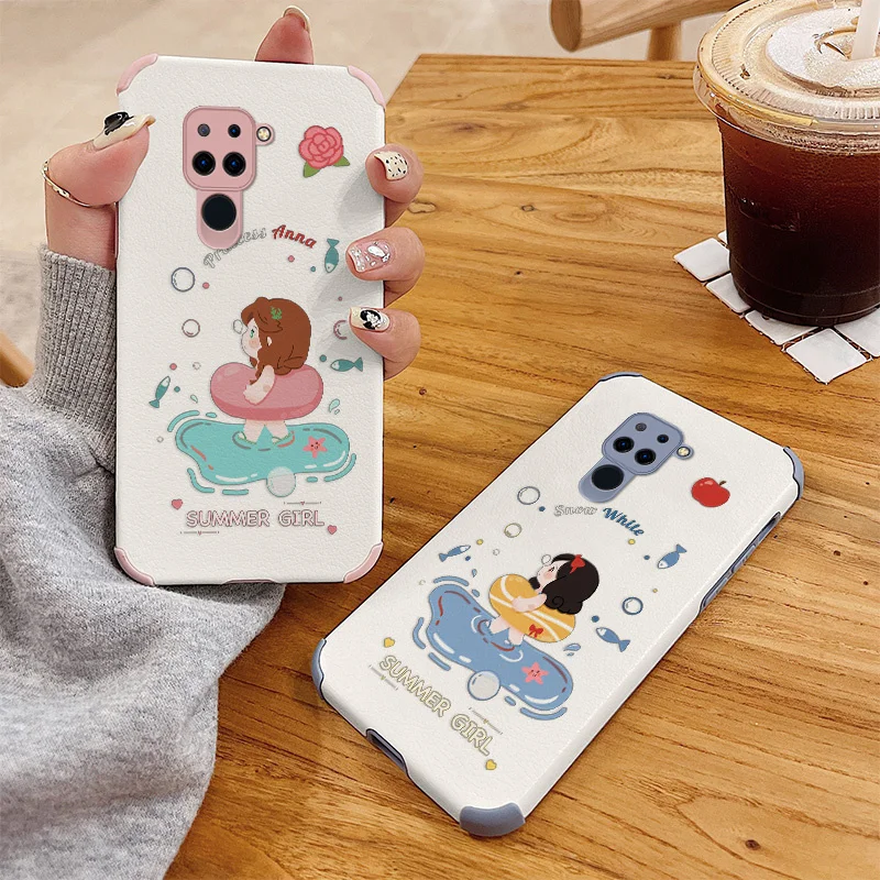 

Anna With A Swimming Ring Full Protective Soft Case For Xiaomi Redmi 9 Note 9 8 7 Pro K40 K30 Pro Shockproof Phone Cover