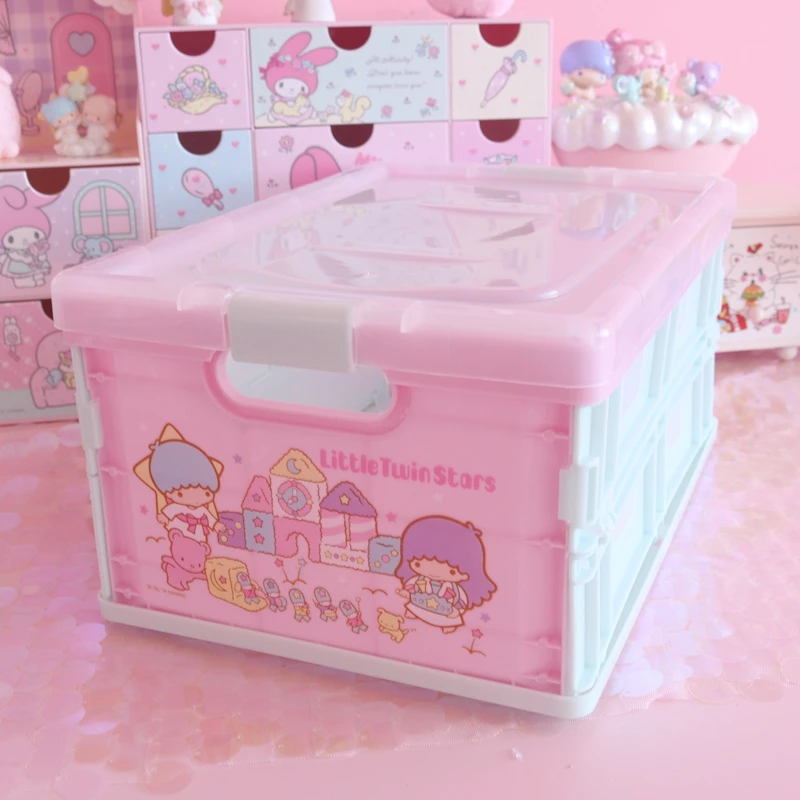 Hello kitty большая Мелодия пластиковая коробка для хранения Органайзер одежды