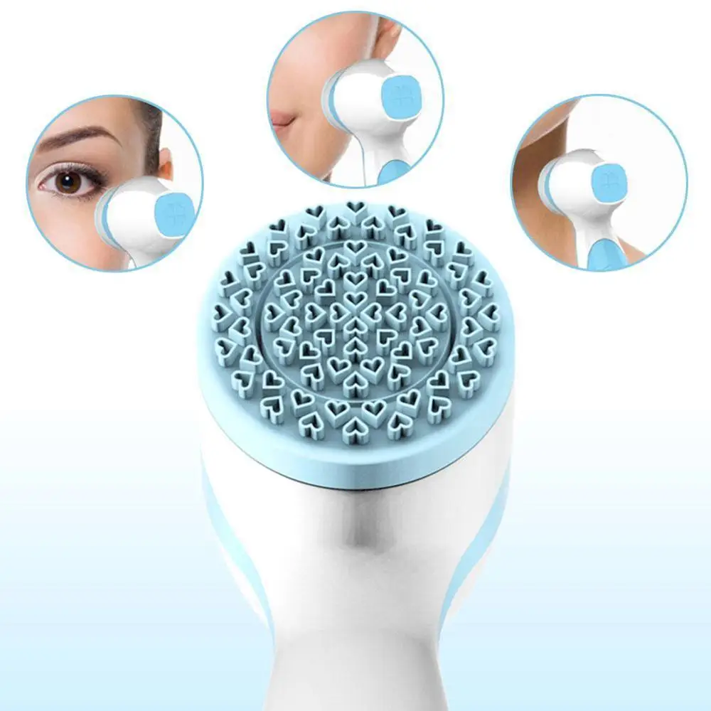 Electric Facial Cleansing Brush Sonic Pore Cleaner Nu Galvanic facial Spa Skin Care Massager Face Lift device without box | Красота и