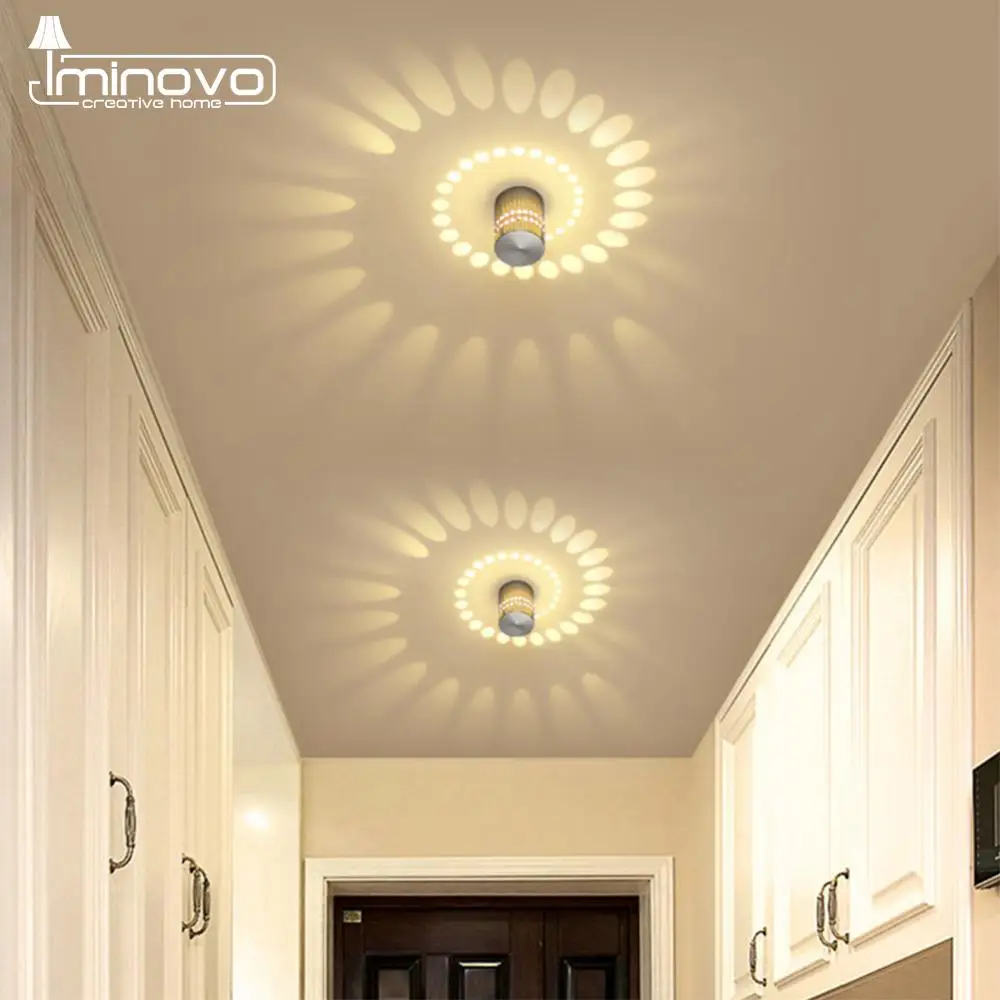 Светодиодный настенный светильник RGB современный встраиваемый 3 Вт цветные бра