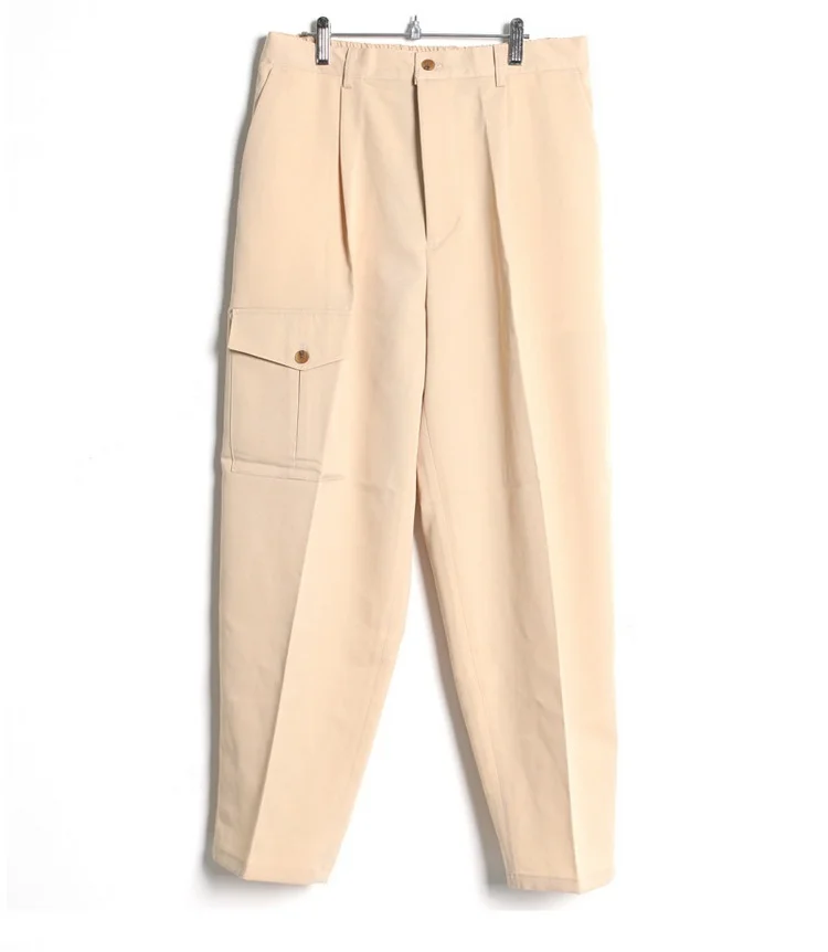 

New trend men's casual pants fashion front pleated loose awl pants