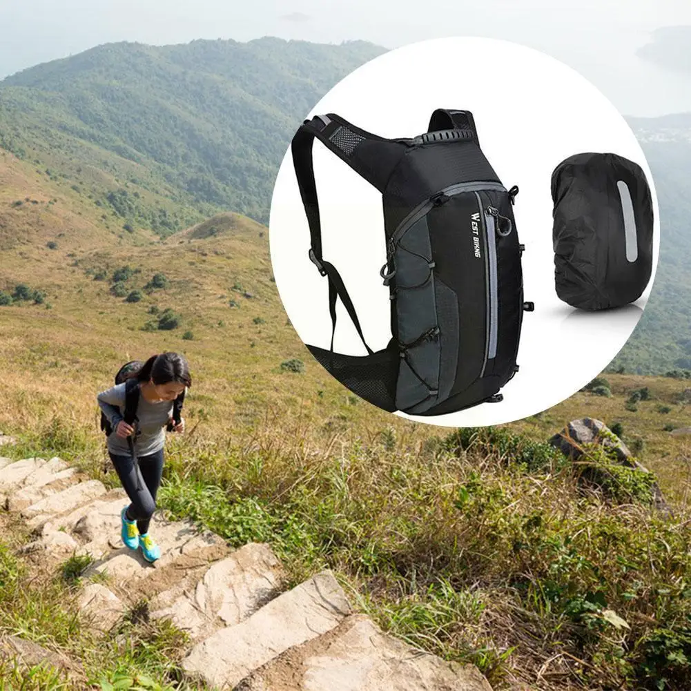 

Trail Running Backpack Ultra Running Hydration Vest Flask 500ml Bottle Bag Water bag Marathon Pack Rucksack Bike Running So Q2H9