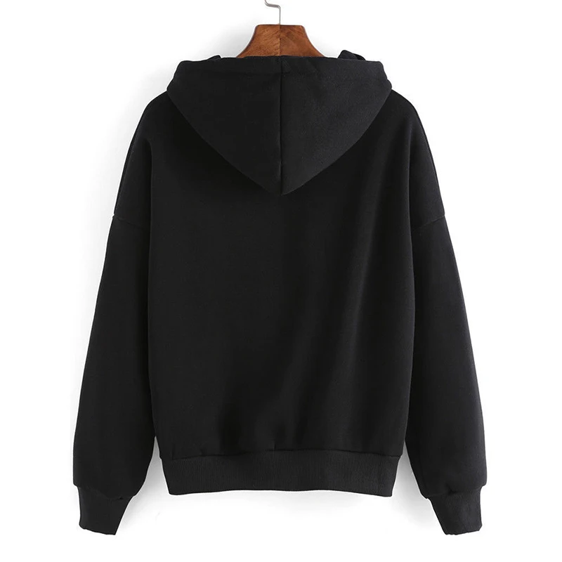 

Women Spring Autumn Long Sleeve Print Hooded Pullover Sweat Hoodies Sweatshirts Sports Jooger Plus Size