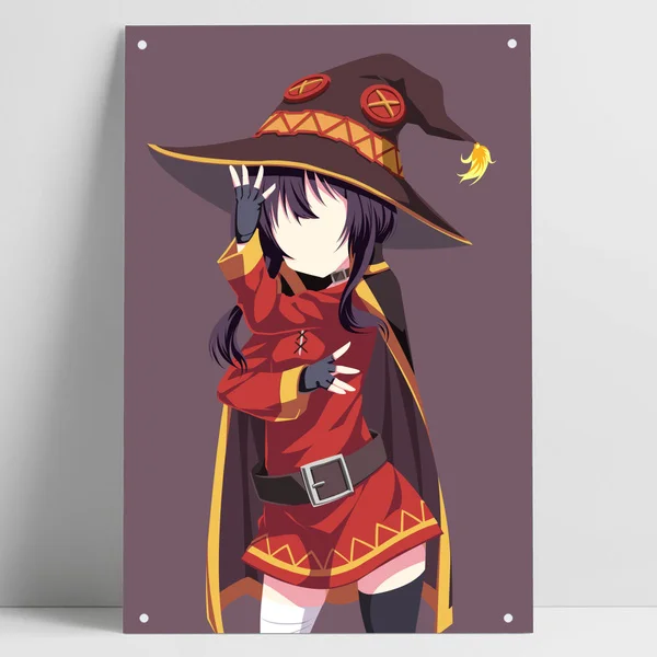 

Megumin Wo Minimalist Maga Poster Cool Wall Decor Metal Tin Sign Anime Poster Bar Pub Home Wall Art Dec