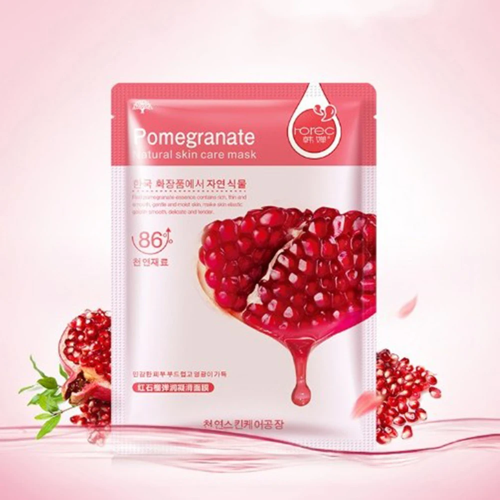 1 шт. увлажняющая маска для лица с алоэ медовыми оливками гранатом отбеливание