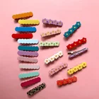 Детские заколки для волос для девочек, милые заколки ярких цветов, волнистые заколки для волос, аксессуары для волос в Корейском стиле