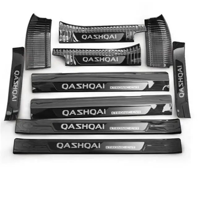 Автомобильный Стайлинг для Nissan Qashqai J11 накладка из нержавеющей стали/порог дверь порог порога Задний бампер протектор порога - Цвет: 11