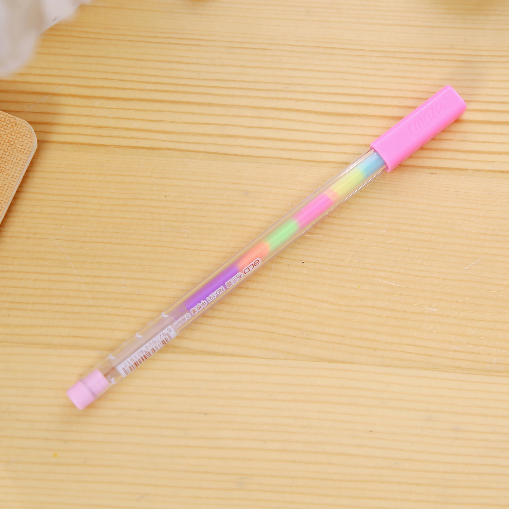 Радужная цветная гелевая ручка дневник хайлайтер черная карта 6 в 1 цветной мел