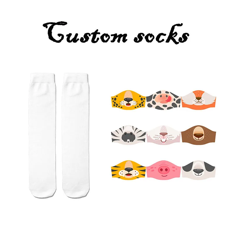 

Custom 3D printing Your Face Funny Mask Socks Personalized Long Socks Colorful Socks for Men Women Funny Novelty Socks Gifts