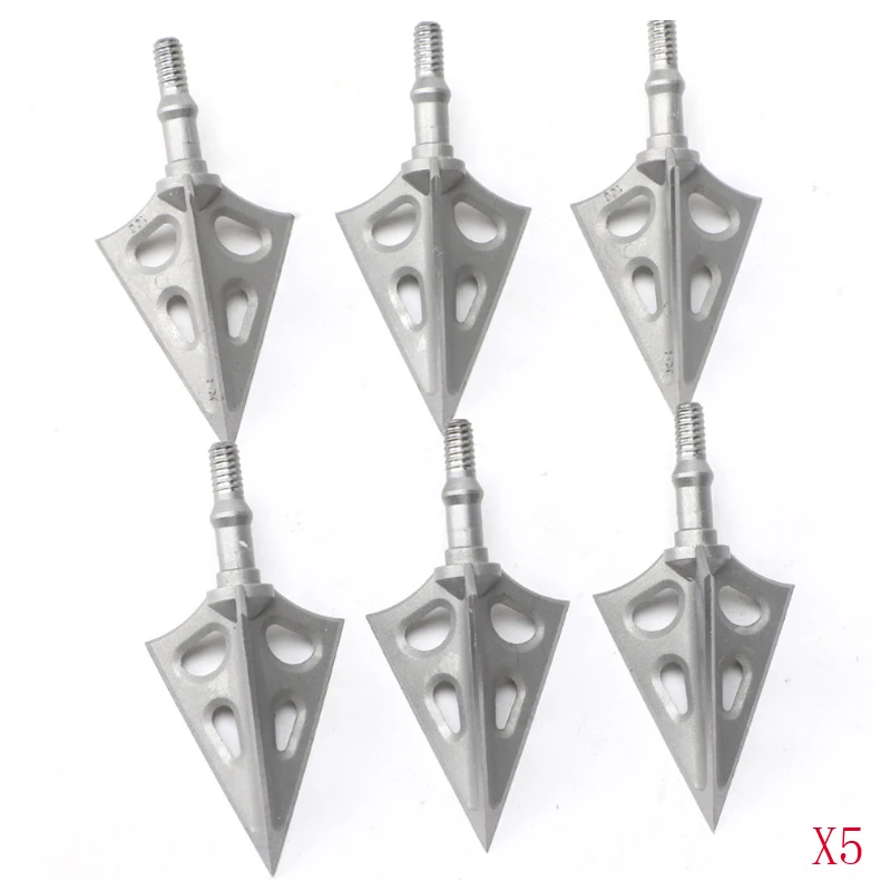 6/9/12 шт. фиксированный наконечник стрелы с 3 лезвиями 100 зерна из нержавеющей стали