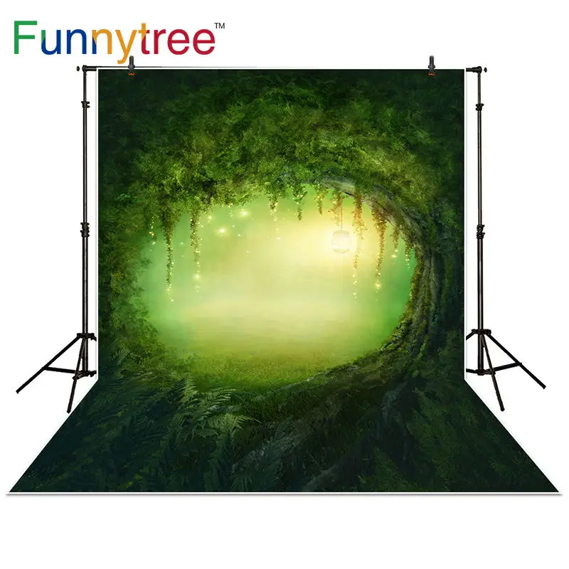 Funnytree фон для фотосъемки Весна Алиса в стране чудес деревья лес трава | Отзывы и видеообзор