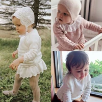 2021 new baby two piece suit clothing baby girls spring and autumn sweater print jacket lotus leaf edge jumpsuit