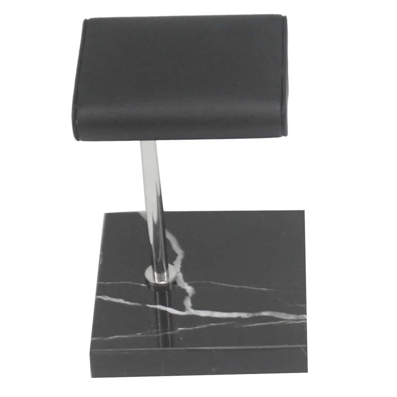 

Black Marble Base Watch Stand Silver Color Metal Rod Belt Watch Display Props Bracelet Stand Jewelry Placement Stand