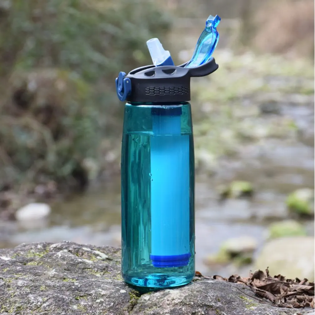 

Portable Easy to Use Durable Camping Water Filt Bottle Cup For Outdoor Drinking Water Filtration Device