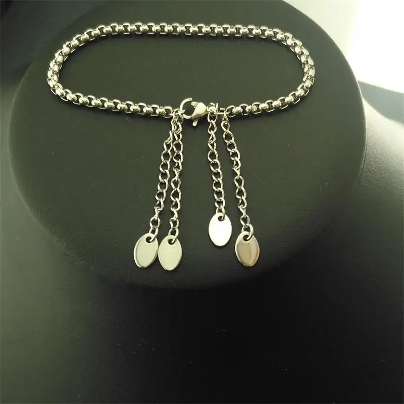 Женский браслет из нержавеющей стали 19 28 см|Цепочки и браслеты| |