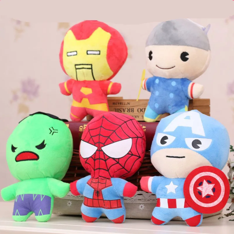 Оптовая продажа 25 шт./лот милые герои плюшевые игрушки Мультяшные мини-Аниме
