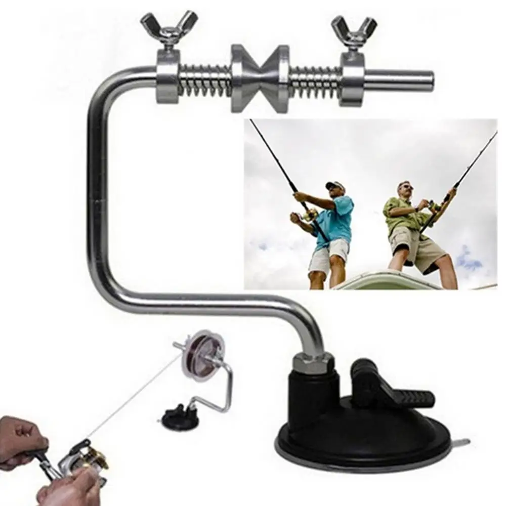 65% Discounts Hot! Fishing Line Winder Suction Cup Reel Spooler Holder Tackle Coil Tool Accessories