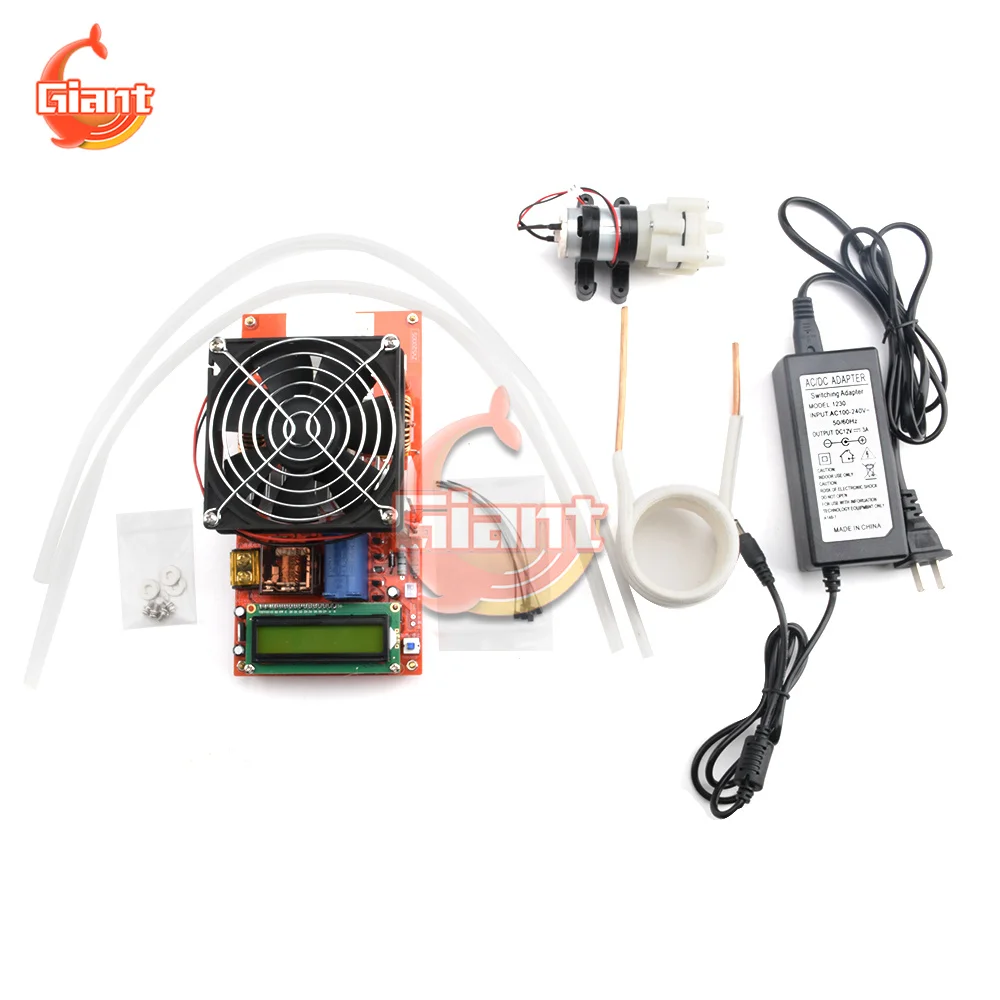 

ZVS 2000 Вт индукционный нагреватель для расплавленных металлов, модуль защиты от температуры, инструмент для генератора, плата высокого напряжения с катушкой