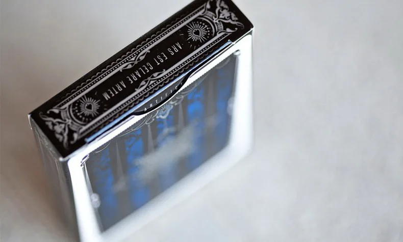 Синяя Артикул v2 волшебная колода Ellusionist игральные карты покер крупный план