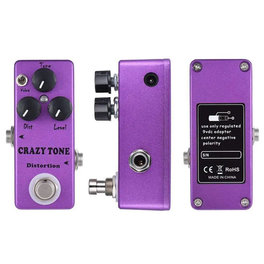 Горячая Mosky Mini Crazy Tone гитарная педаль эффектов на основе искажений RIOT симулятор гитары эффектная ножная гитара аксессуары