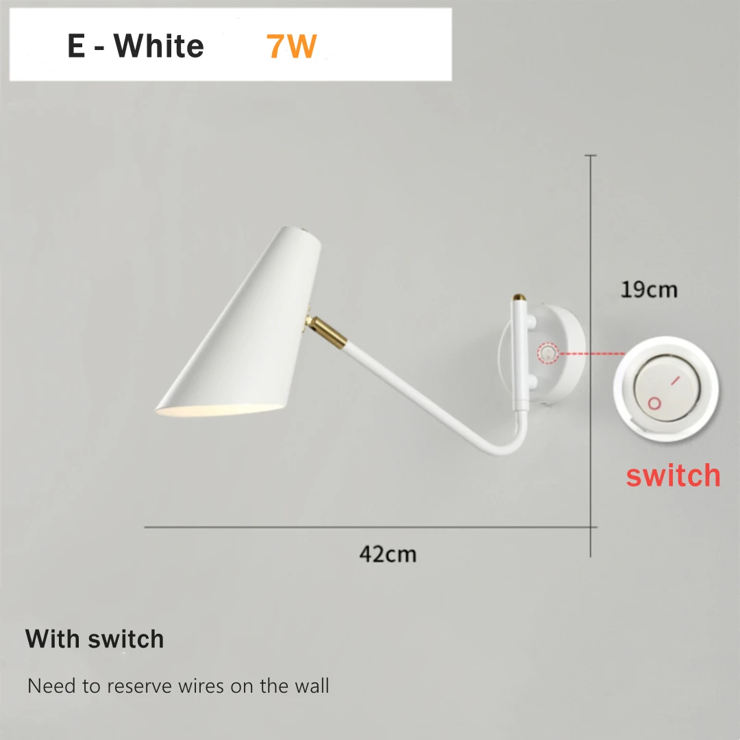 

Настенный светильник khelse черный железный E27