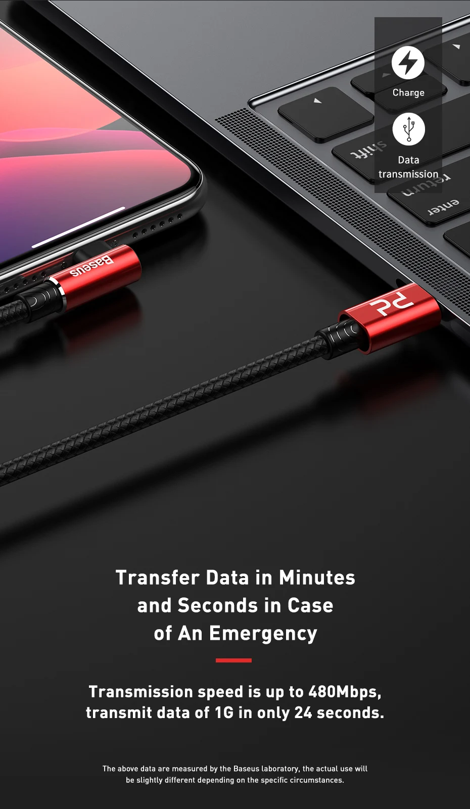 Baseus 18 Вт PD usb type C кабель для iPhone XS Max XR X 8 Plus Быстрая зарядка зарядное устройство USB кабель быстрая передача данных USB шнур провода