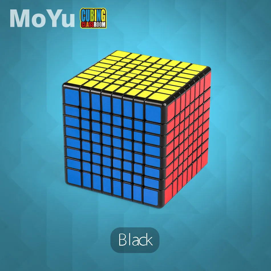Moyu MF8 8X8X8 Migic Cube Без наклейка 8x8 Speed Мойу Кубинг Классная мою Stickerelss Черный кубик