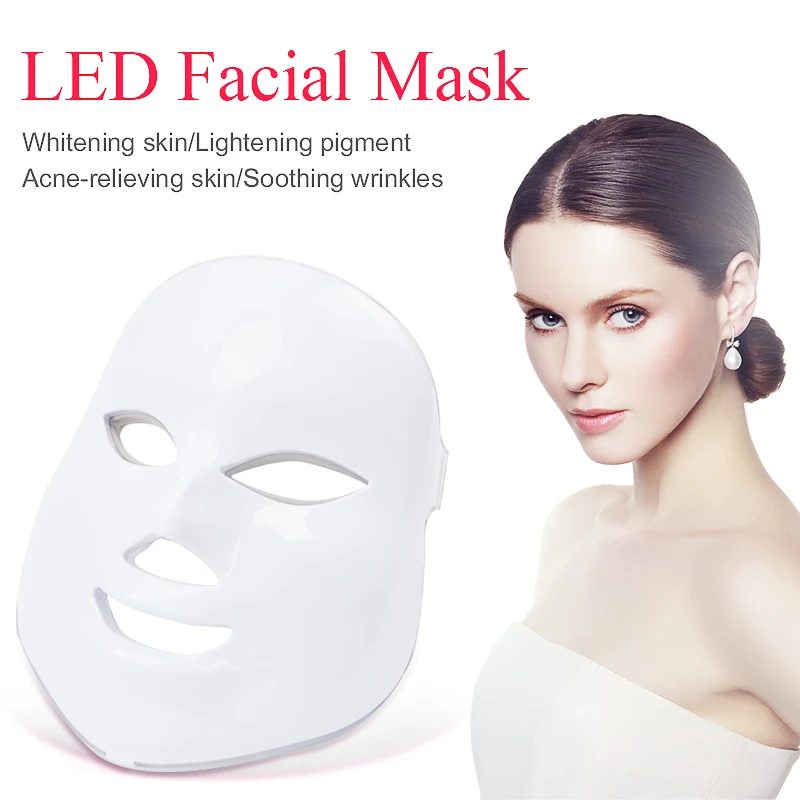 LiCheng beauty Photon светодиодный маска для лица терапия 7 цветов светильник для ухода за кожей омоложение морщин удаление акне уход за лицом Красота спа
