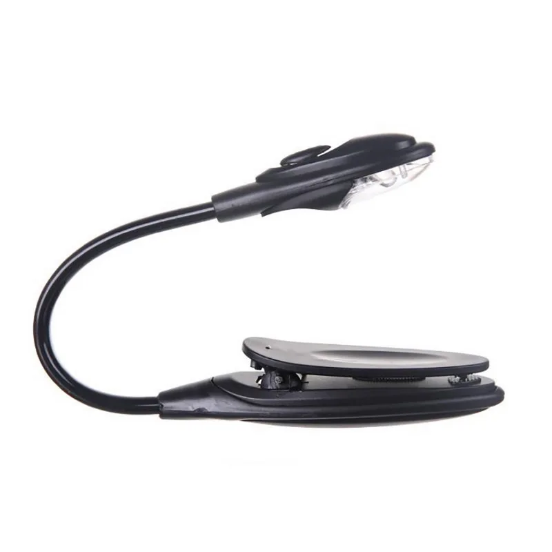 1 шт. Мини Гибкий клип-на яркий книжный свет LED путешествия книга чтения лампа