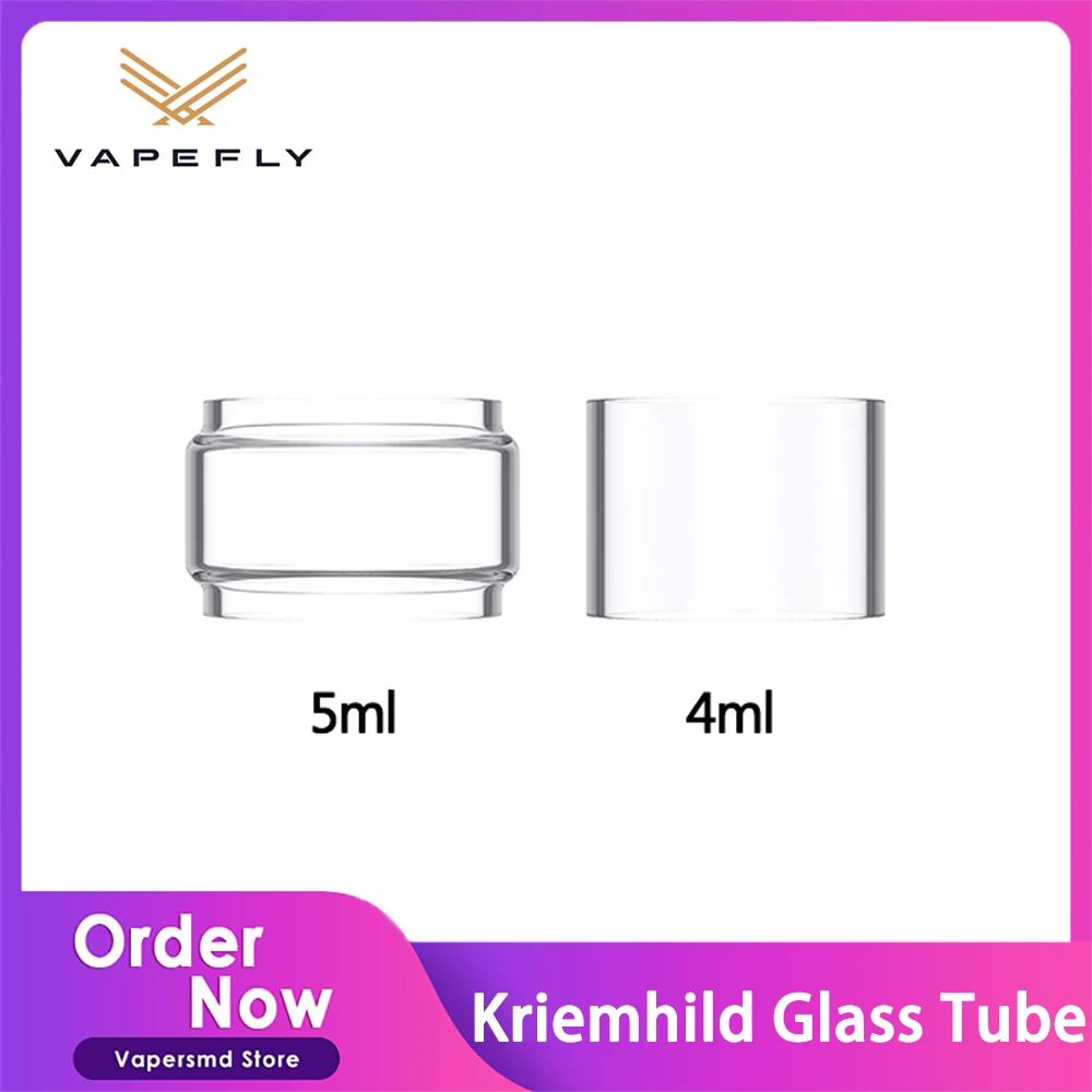 

Vapefly Kriemhild II Glass Tube Capacity 4ML Straight Glass 5ML Bubble Glass for Kriemhild II Subohm Tank Atomizer Vape Kit