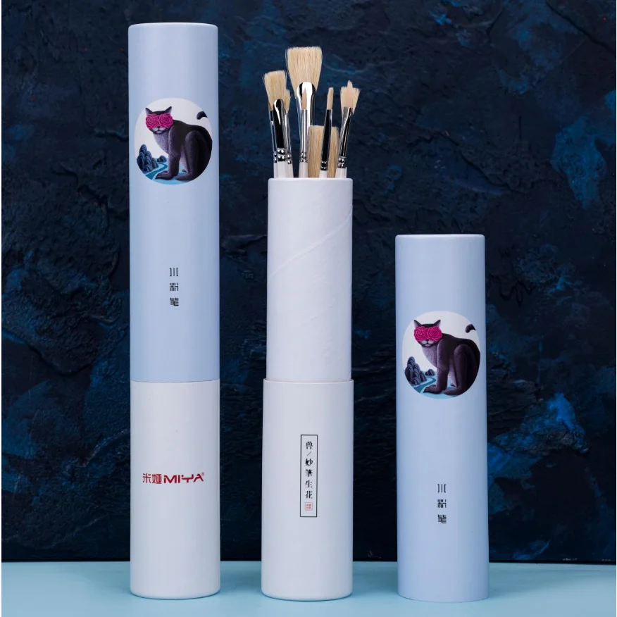 

9 Pcs Miya Artist Paint Brushes Set for Acrylic Oil Watercolor Face & Body Gouache Painting,Nice Gift for Artist,Kids & Adults