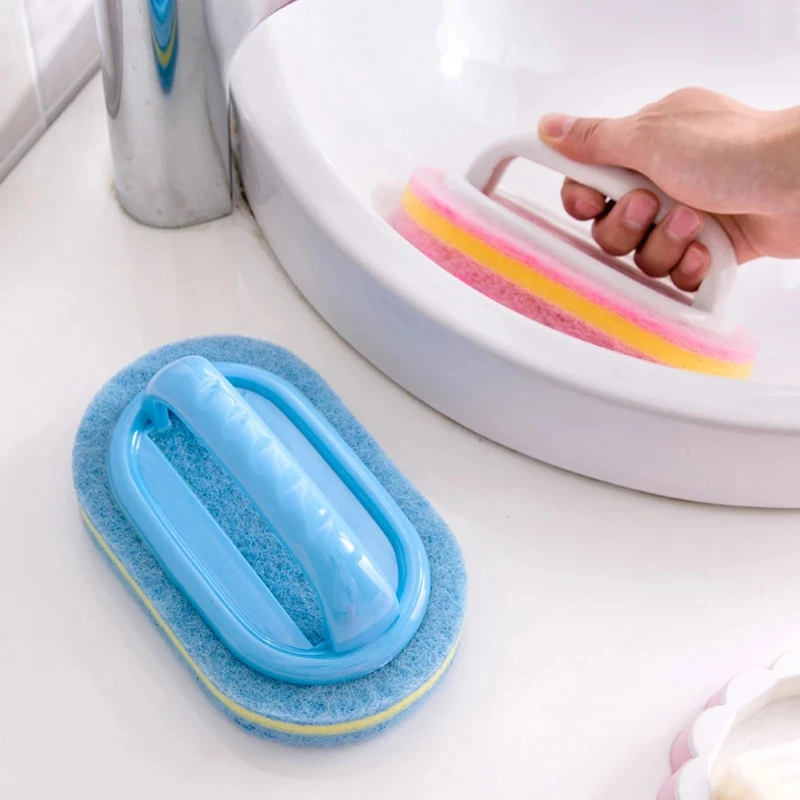 

Large Handle Bathtub Bathroom Tile Cleaning Brush Cleaning Brush Thick Cotton Sink Large Handle Household Bathtub Brush